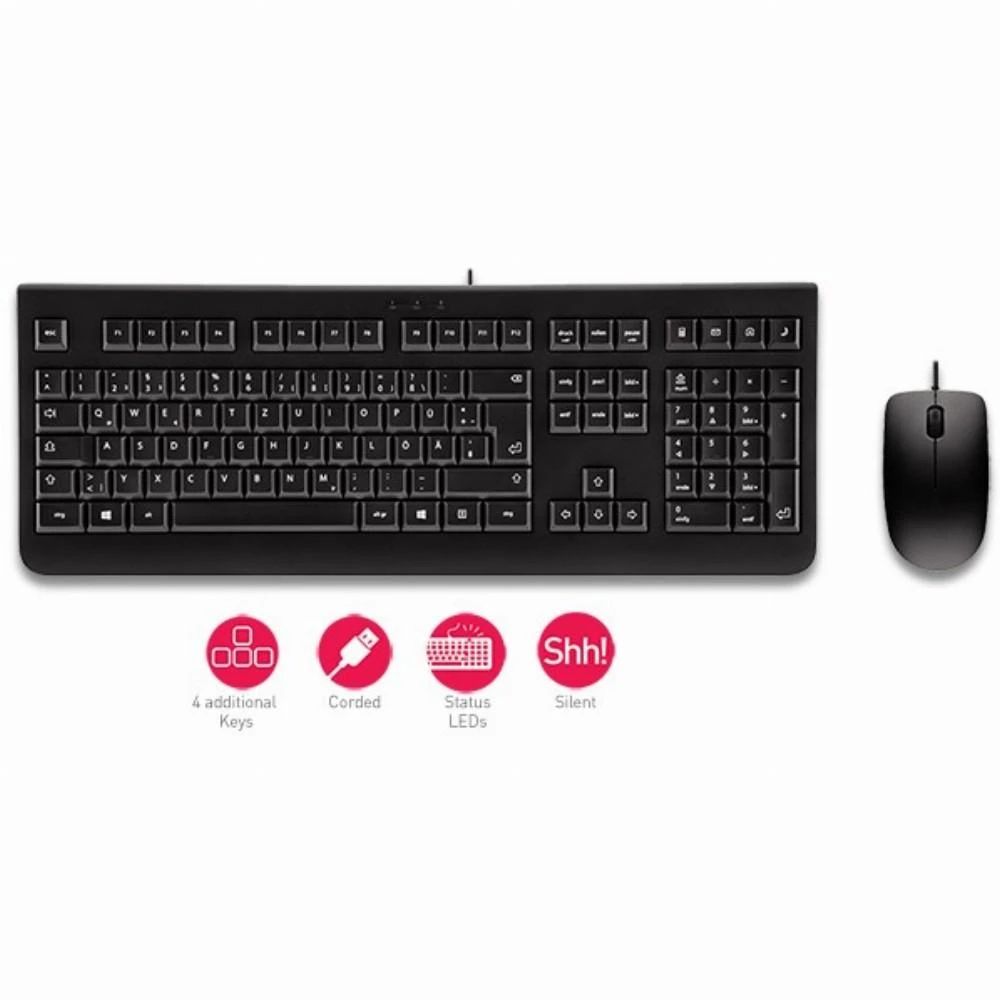 CHERRY DC 2000 klaviatūra USB QWERTZ Vokiečių Juoda