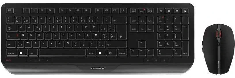 Klaviatūra ir pelė Kit CHERRY Gentix Desktop, RF belaidė, Juodas, su pele