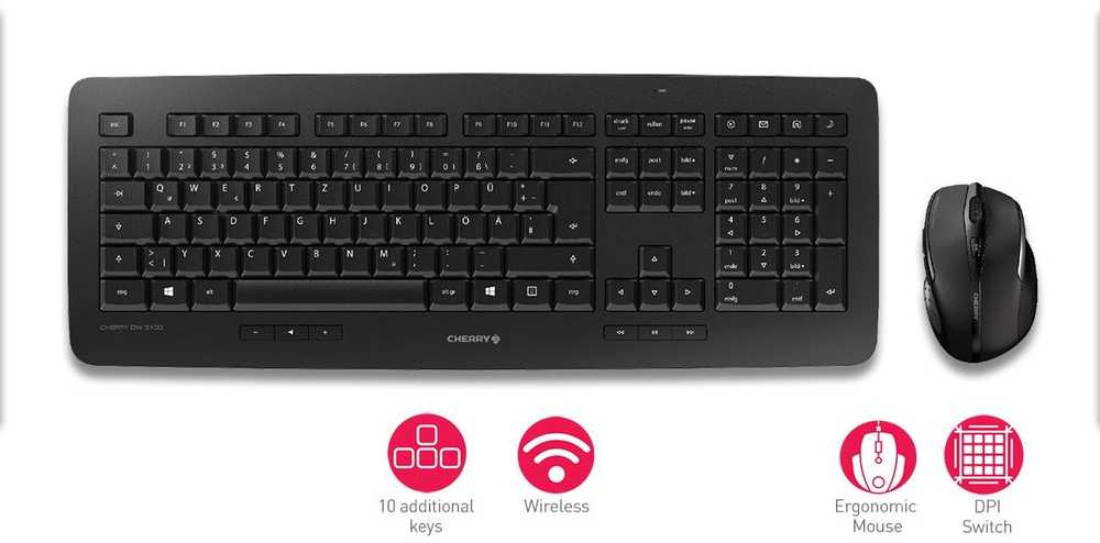 Klaviatūra ir pelė Cherry DW 5100 (JD-0520CS-2)
