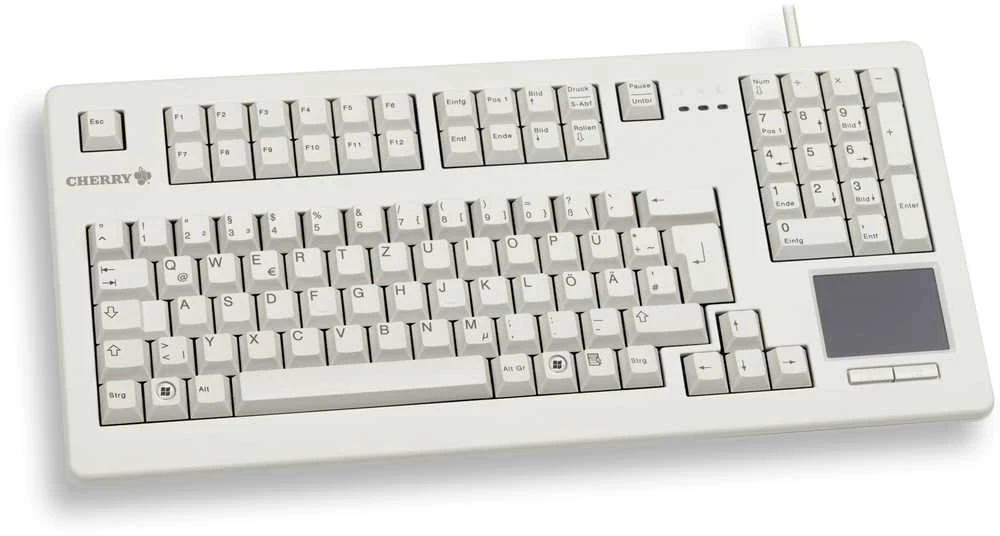 Klaviatūra Cherry G80-11900LUMDE-0 jutiklinė plokštė