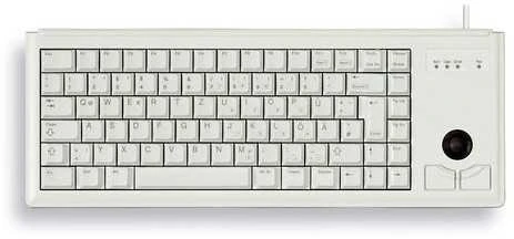 Klaviatūra Cherry G84-4400 Trackball PS/2 AZERTY Francuski Pilka (G84-4400LPBFR-0)