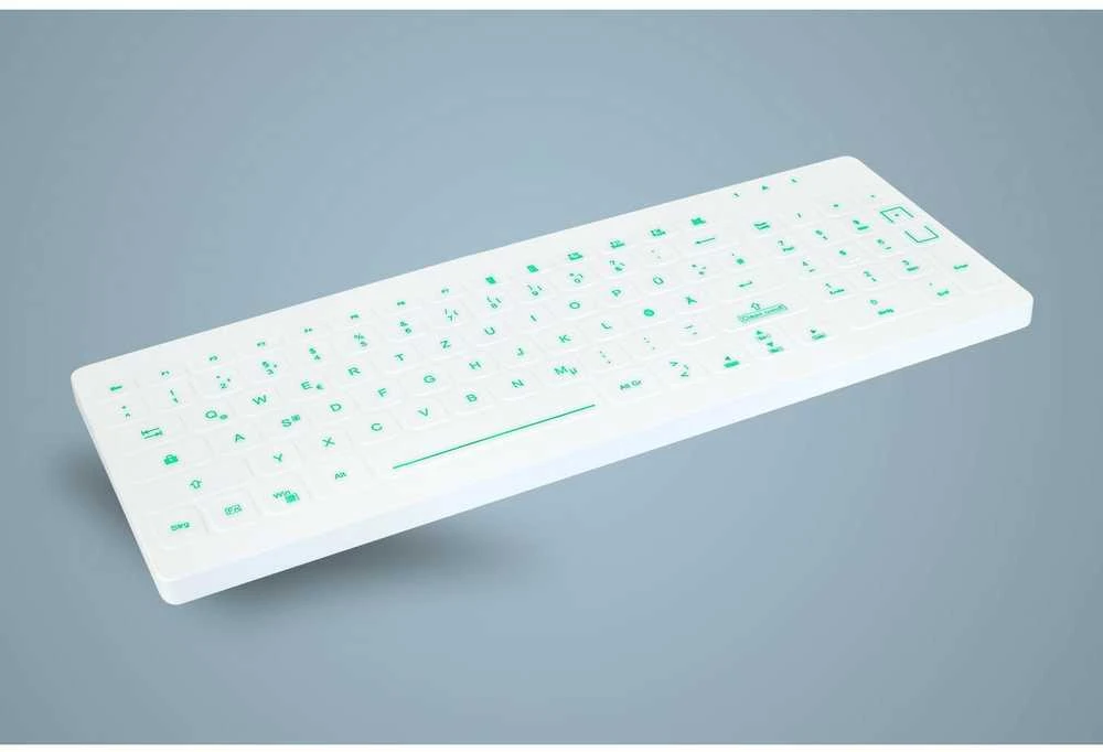 Active Key Vyšnių higieninis apšvietimas su kompaktišku klaviatūra / klaviatūra su skaitmenine klaviatūra, visiškai sandarus