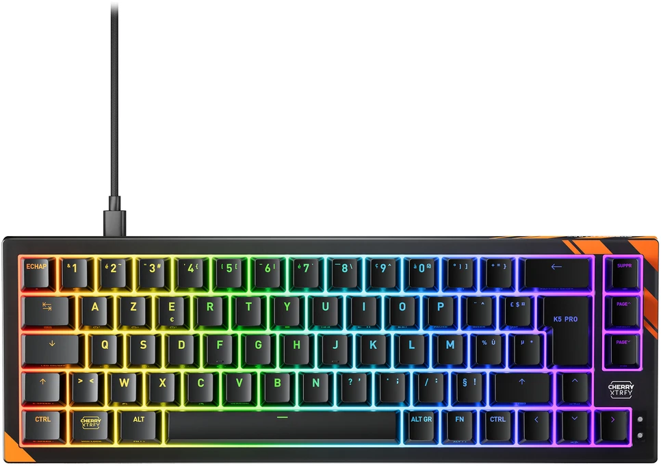 Cherry K5 PRO TMR COMPACT Klaviatūra - Juodas MAGNETIC SWITCH GAMING KBD