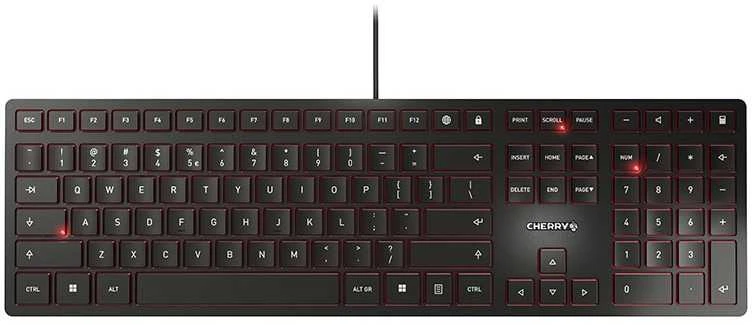 Plona klaviatūra CHERRY KC 6000 Slim, US išdėstymas