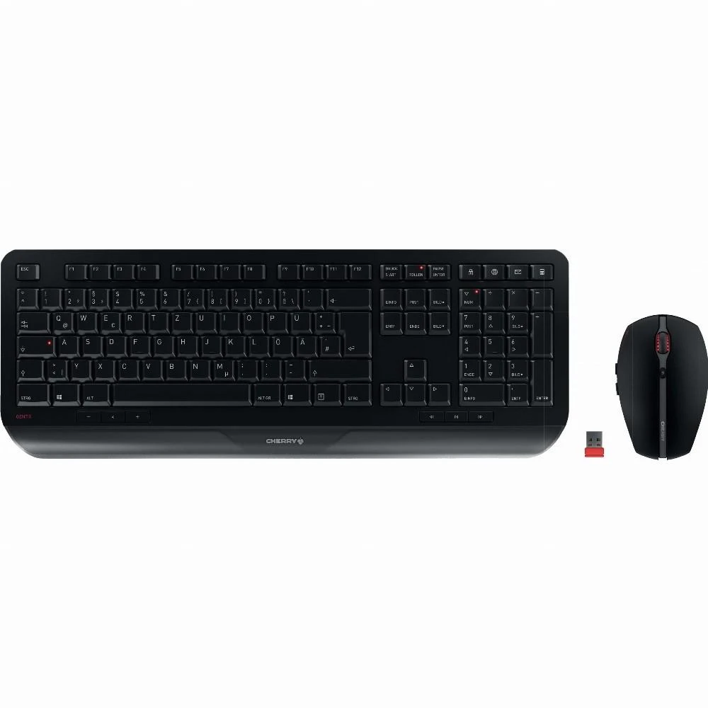 CHERRY GENTIX DESKTOP - Klaviatūra ir pelė - Deutsch - Juodas