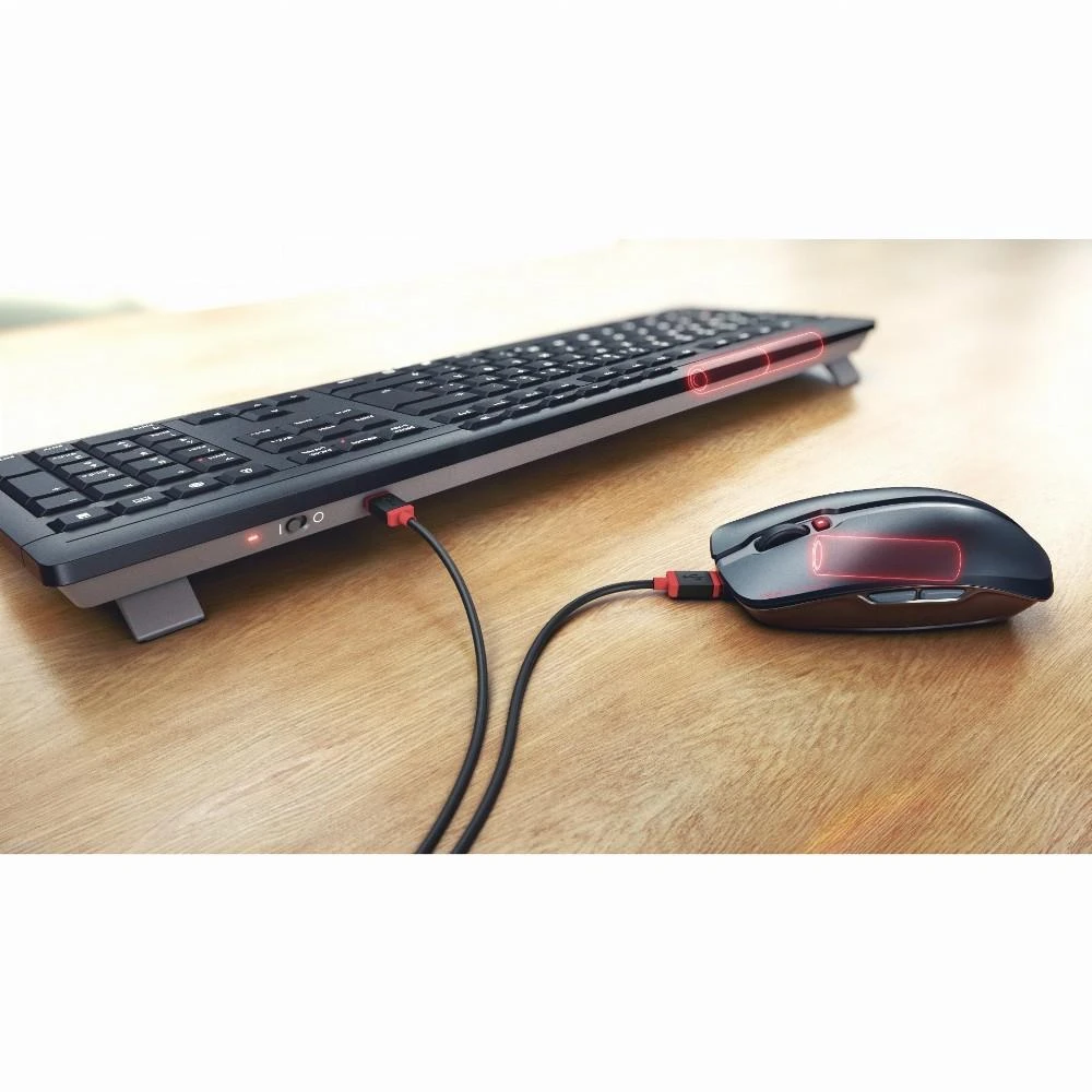 CHERRY STREAM DESKTOP RECHARGE - Klaviatūra ir pelė - QWERTZ - Deutsch - Juodas