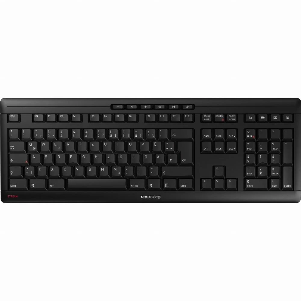 CHERRY STREAM DESKTOP RECHARGE - Klaviatūra ir pelė - QWERTZ - Deutsch - Juodas