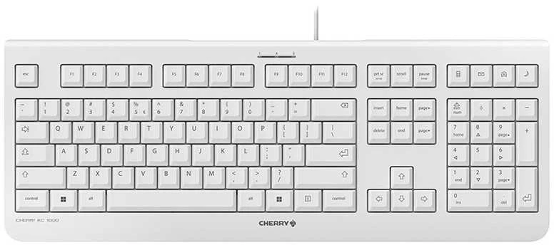 Klaviatūra CHERRY KC 1000 EU-išdėstymas, hellgrau