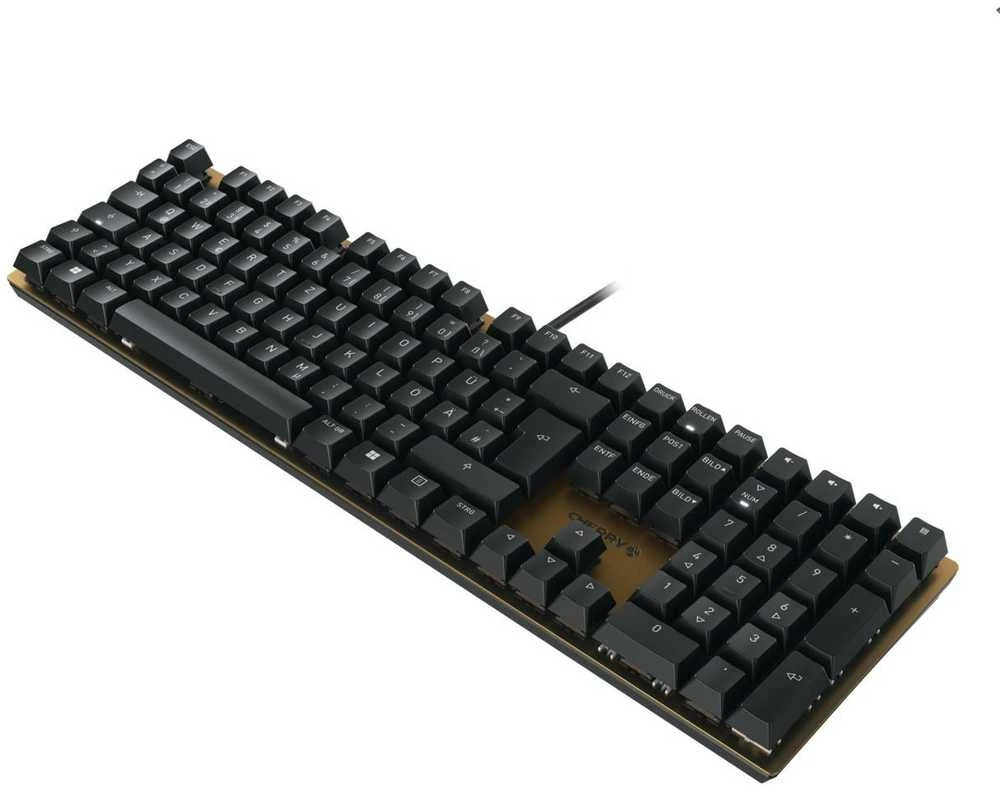 Cherry Klaviatūra KC 200 MX MX2A Silent Raudona [DE] Juodas/bronze MX2A SILENT Raudonas Switch