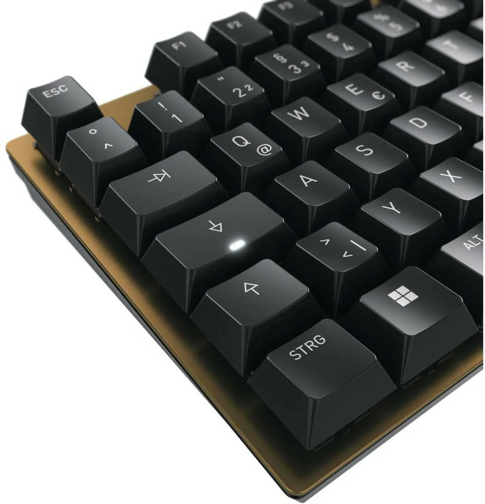 Cherry Klaviatūra KC 200 MX MX2A Silent Raudona [DE] Juodas/bronze MX2A SILENT Raudonas Switch