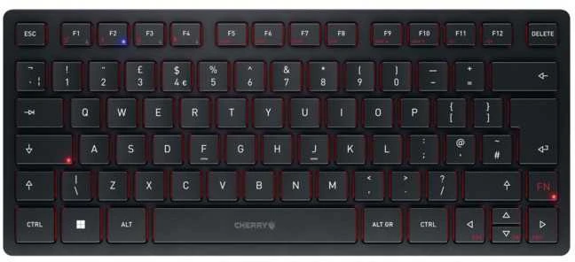 CHERRY KW 9200 MINI WIRELESS - Klaviatūra Juodas UNITED KINGDOM