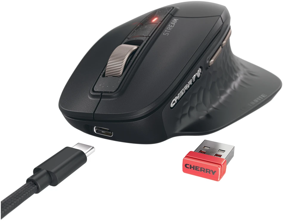 CHERRY STREAM ULTIMATE - Pelė WIRELESS USB Juodas