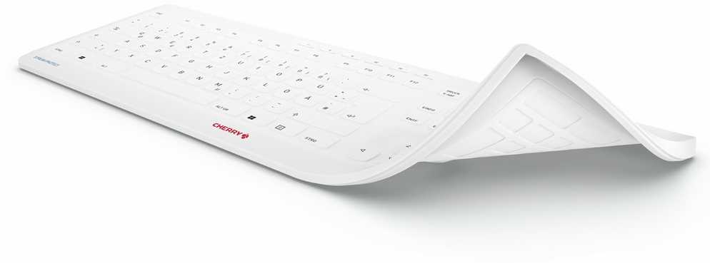 Klaviatūra Cherry Slipcover STREAM PROTECT MEMBRANE [DE] baltas 105 Tasten