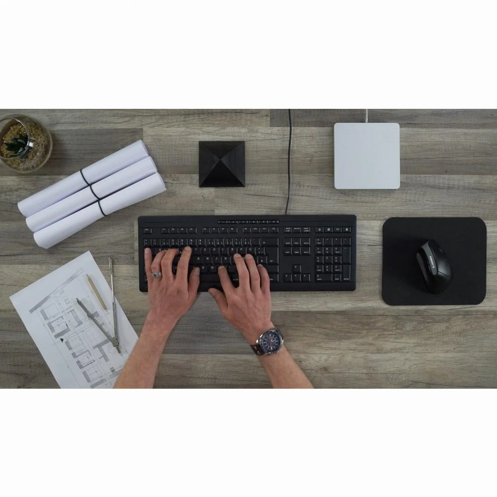 CHERRY JK-8500 klaviatūra USB QWERTZ Vokiečių Balta