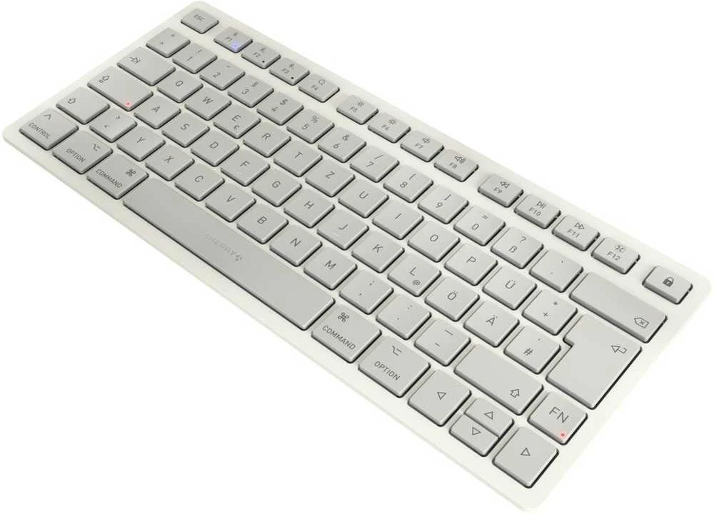 Klaviatūra CHERRY KW 7100 MINI BT FOR MAC/DE LAYOUT MOONLIGHT Baltas