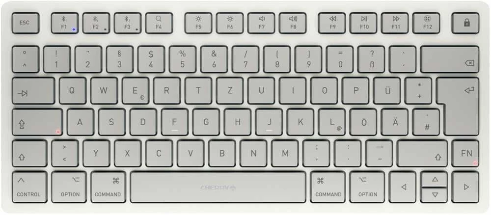 Klaviatūra CHERRY KW 7100 MINI BT FOR MAC/DE LAYOUT MOONLIGHT Baltas