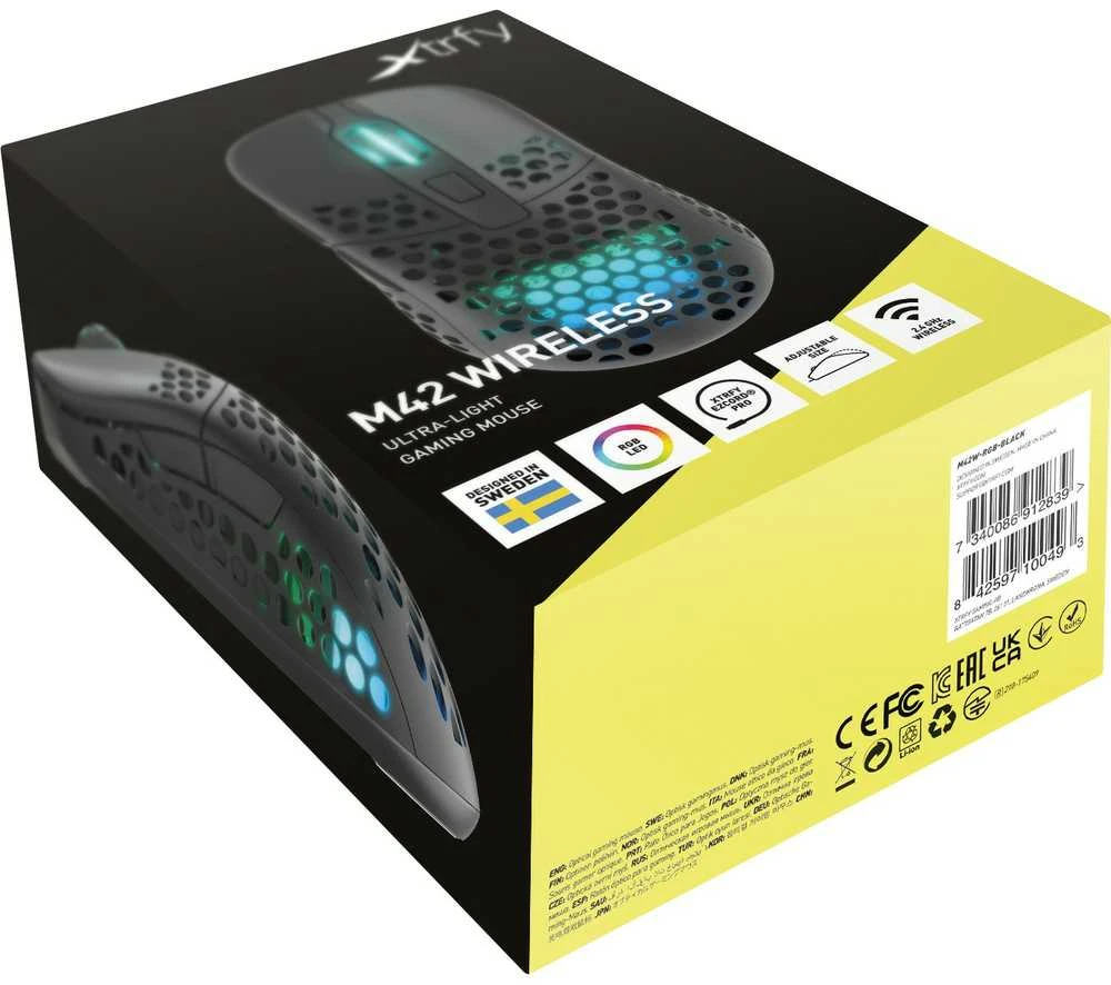 CHR Cherry Xtrfy M42 - Pelė - optinė - belaidė - Juodas