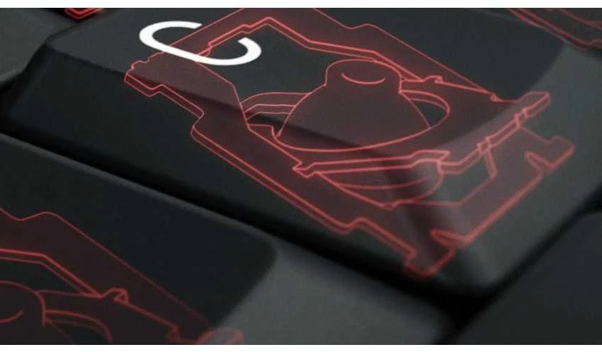 CHERRYSTREAMBLACK Klaviatūra - BELAIDIS USB ČEKIŠKAS