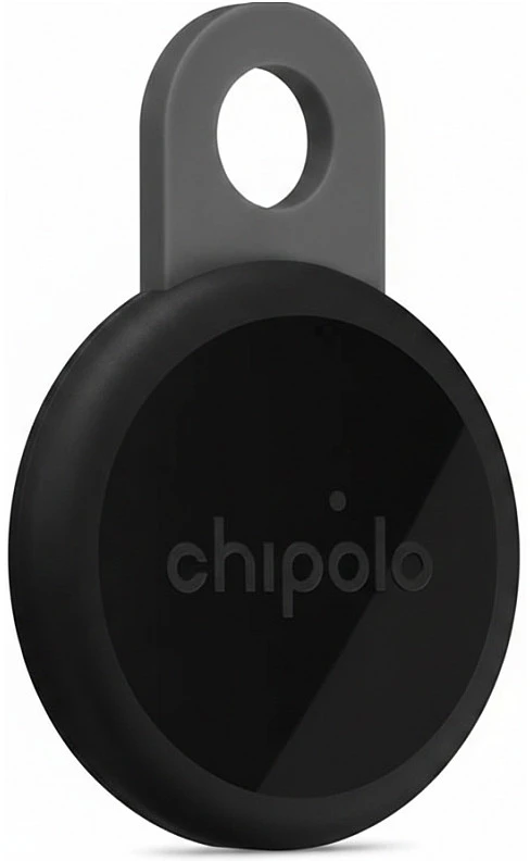 „Chipolo LOOP“ – įkraunamas „Bluetooth“ sekiklis su silikonine kilpa, skirtas „iOS“ ir „Android“, 4 spalvos anglies spalvos