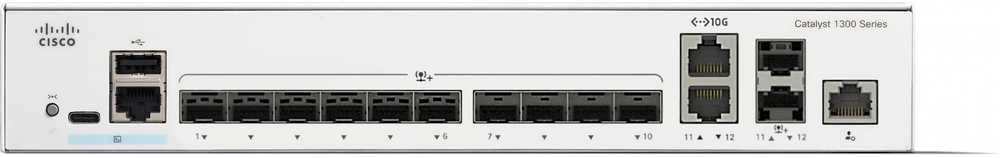 Šakotuvas Cisco CATALYST 1300 12-PORT SFP+ - 2X10GE SHARED