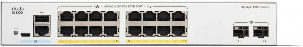 Šakotuvas Cisco Catalyst C1300-16FP-2G