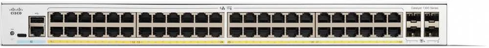 Šakotuvas Cisco CATALYST 1300 48-PORT GE FULL - POE 4X10G SFP+