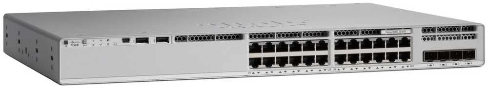 Šakotuvas Cisco CATALYST 9200L 24-PORT POE+ - 4 X 1G NETWORK ADVANTAGE
