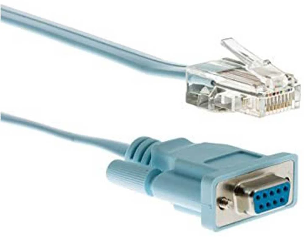„Cisco“ konsolės kabelis 6 pėdų su RJ45 – DB9F (CAB-Žaidimų konsolė-RJ45 =)