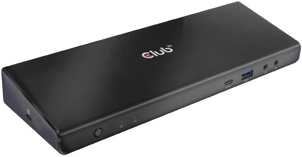 Club 3D CLD CLUB3D CSV-1562 knyginių kompiuterių dokas / jungčių replikatorius Prijungimas USB 3.2 Gen 1 (3.1 Gen 1) Type-C Juoda
