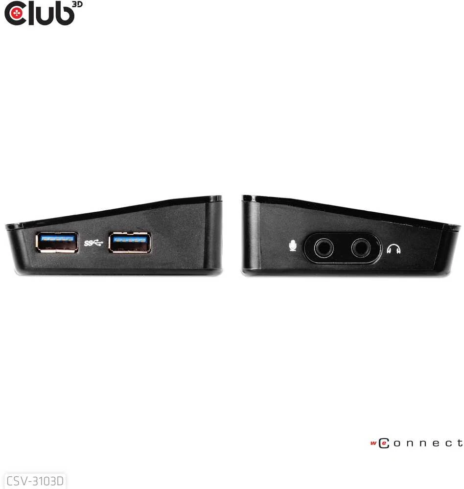 Club 3D SenseVision 4K USB stotis / replikatorius (CSV-3103D)