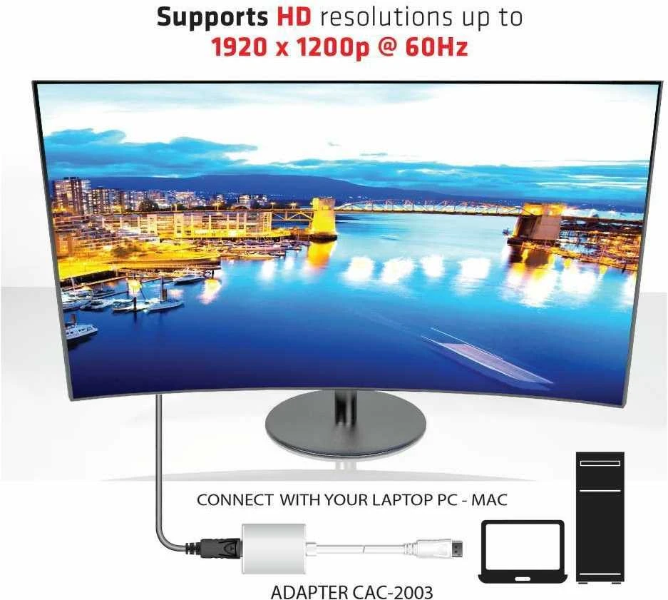 CLUB 3D Displayport prie VGA Active Adapte