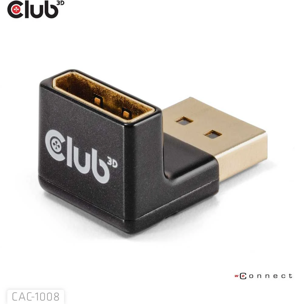 Adapteris AV Club 3D Club3D Adapteris DP > DP 1.4 90° kampu 4K@120Hz St/Bu mažmeninė prekyba
