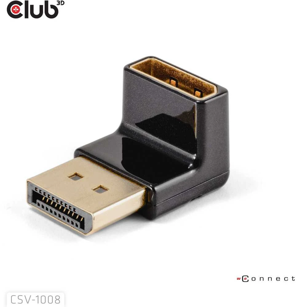 Adapteris AV Club 3D Club3D Adapteris DP > DP 1.4 90° kampu 4K@120Hz St/Bu mažmeninė prekyba