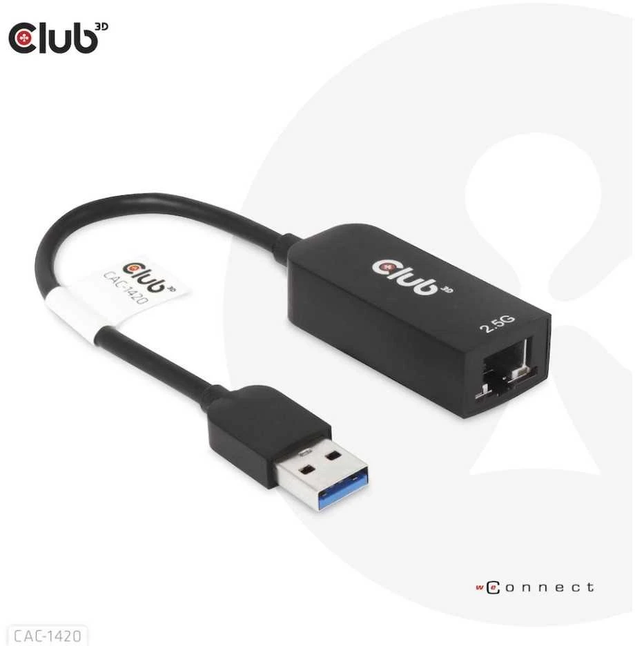 Club 3D CLUB3D cac-1420 usb A Eternetas Juoda