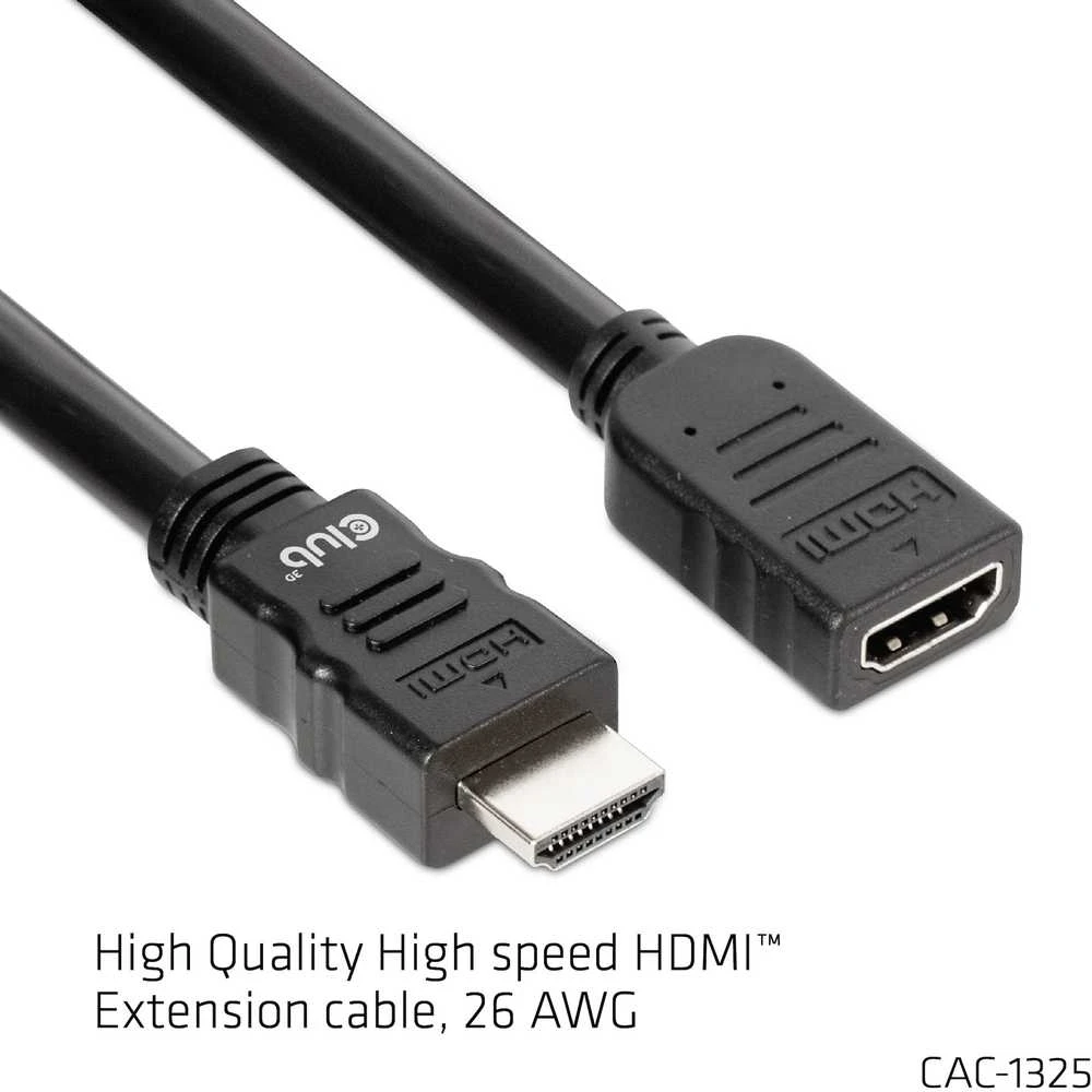 CLUB 3D didelės spartos HDMI™ prailginimo kabelis 4K60Hz M/F 5m