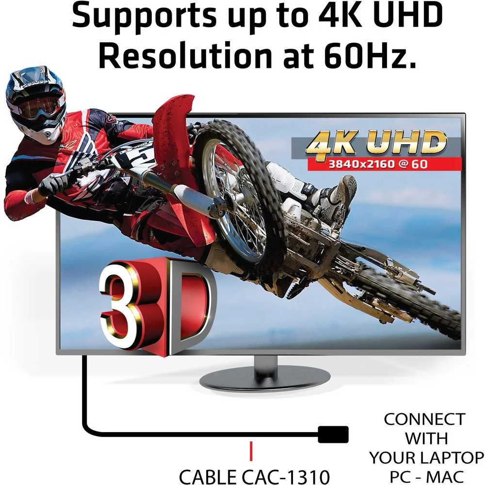 CLUB 3D HDMI 2.0 didelės spartos 4K UHD – 3 METRAI
