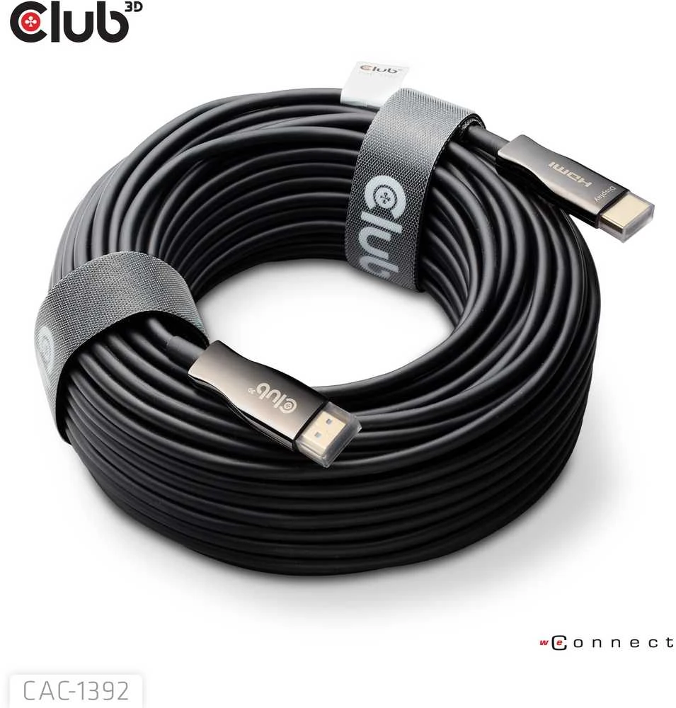Club 3D 30m HDMI laidas susuktame ritinyje