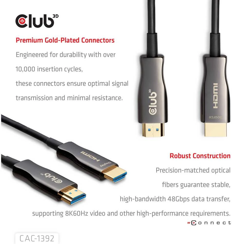 Club 3D CLUB3D CAC-1392 HDMI kabelis 30 m HDMI A tipo (standartinis)