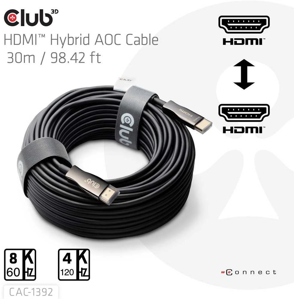 Club 3D CLUB3D CAC-1392 HDMI kabelis 30 m HDMI A tipo (standartinis)