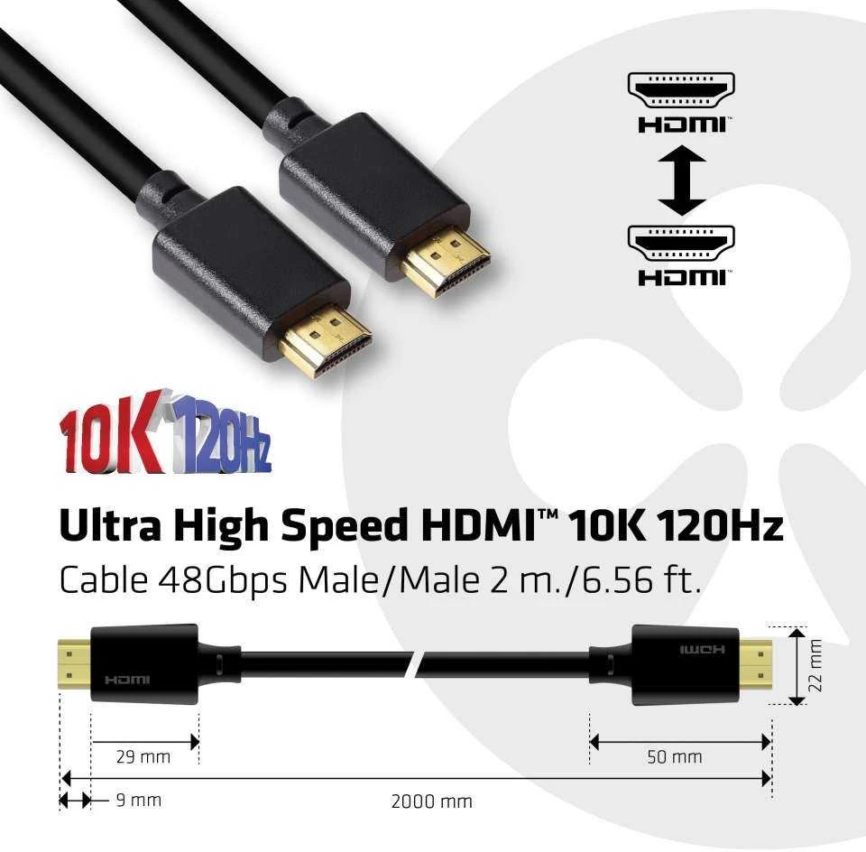 CLUB 3D HDMI 2.1 10K 120Hz 2M M/M