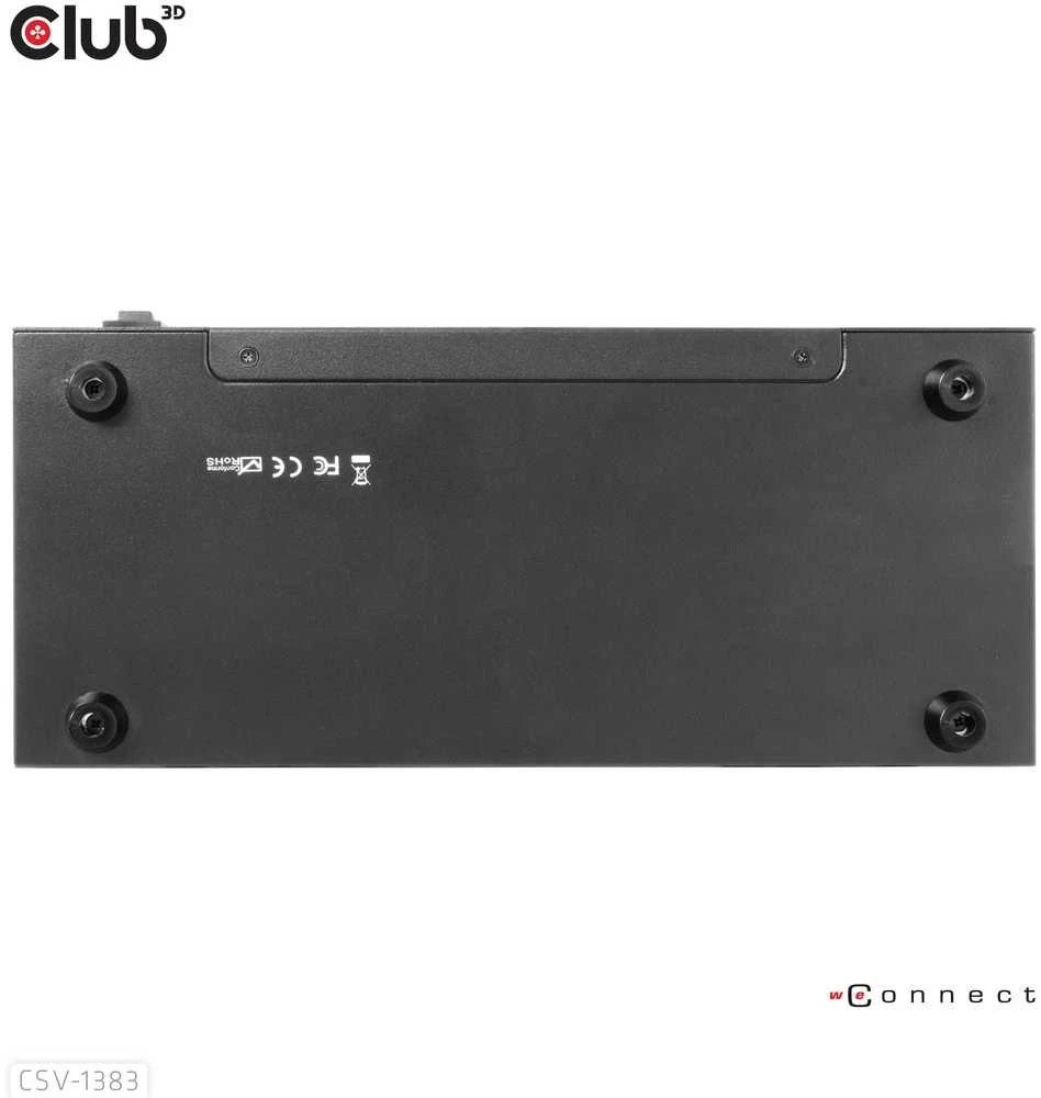 Club 3D Club3D vaizdo skirstytuvas 1:8 HDMI 2.0 4K60Hz UHD (600Mhz), 8 prievadai
