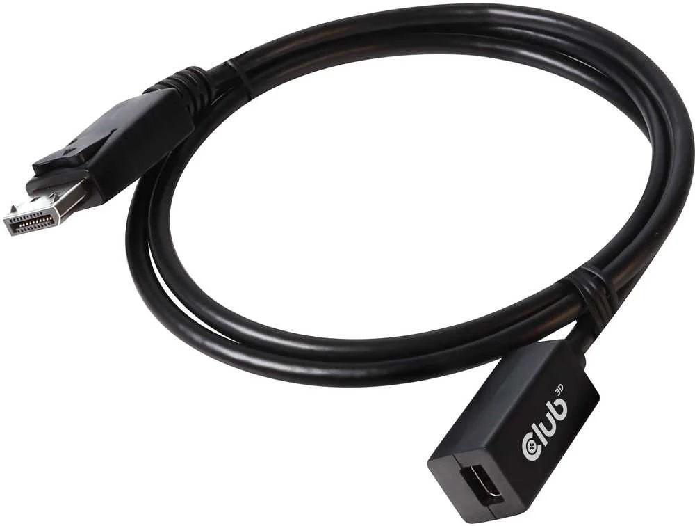 Club 3D Club3D Kabelis Mini DisplayPort 1.4 na DisplayPort 8K@60Hz DSC 1.2 HBR3 HDR dvikryptis (F-M)
