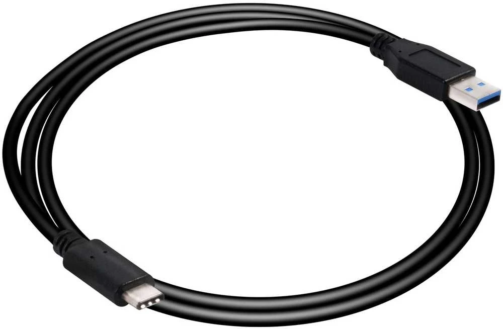 USB Club 3D USB-A – USB-C laidas, 1 m juodas (CAC-1523)
