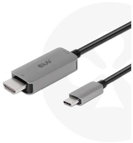 Club 3D CLUB3D USB Gen2 Type-C į HDMI 4K120Hz 8K60Hz HDR10 su DSC1.2 aktyviu M/M 3 m / 9,84 pėdų kabeliu