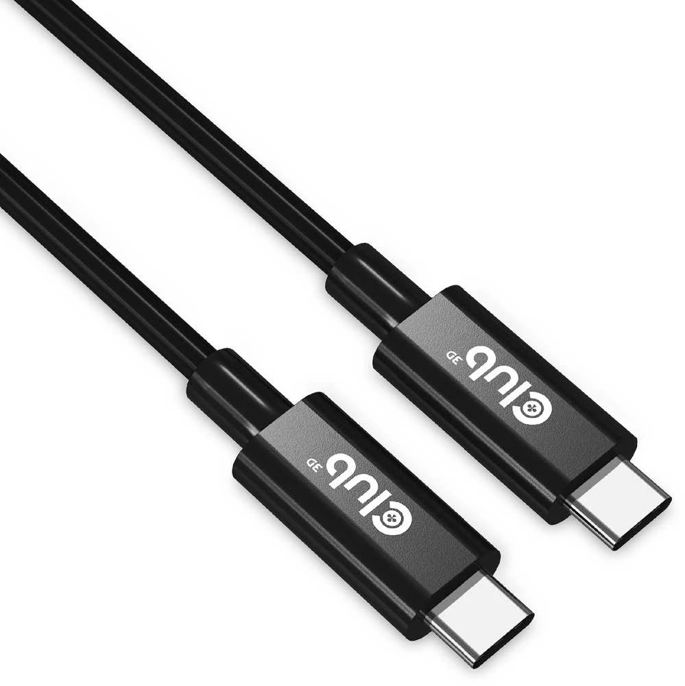 Club 3D Club3D Kabelis USB4 Gen3x2 Typ C 8K60Hz UHD maitinimo tiekimas 240W, (M/M), 300cm