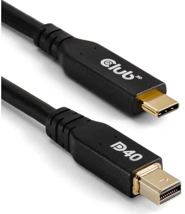 Kabelis Club 3D Club3D Kabelis USB Typ C MiniDP 2.1 2m 8K30Hz St/St mažmeninė prekyba