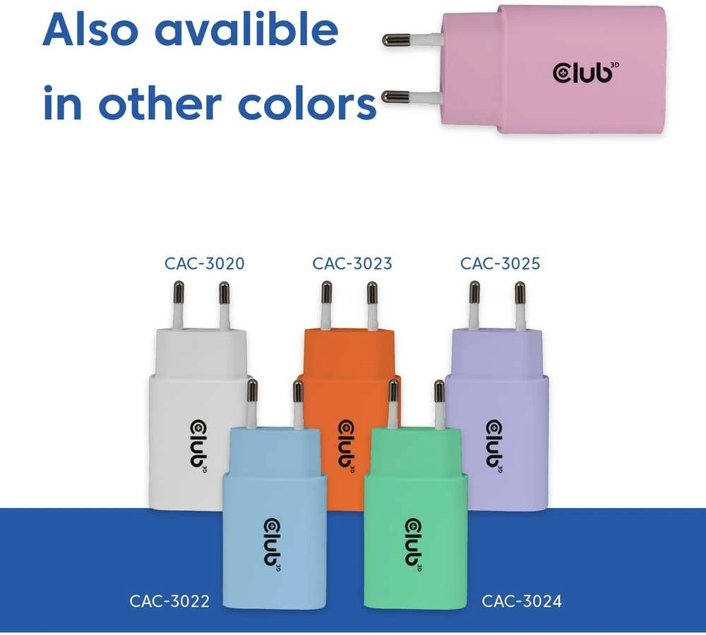Įkroviklis Club 3D CAC-3021 USB-C 30 W (CAC-3021)