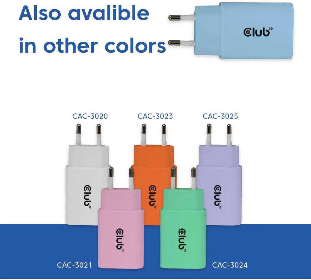 Nešiojamojo kompiuterio maitinimo adapteris Club 3D 30 W, 2 A, 15 V (CAC-3022)