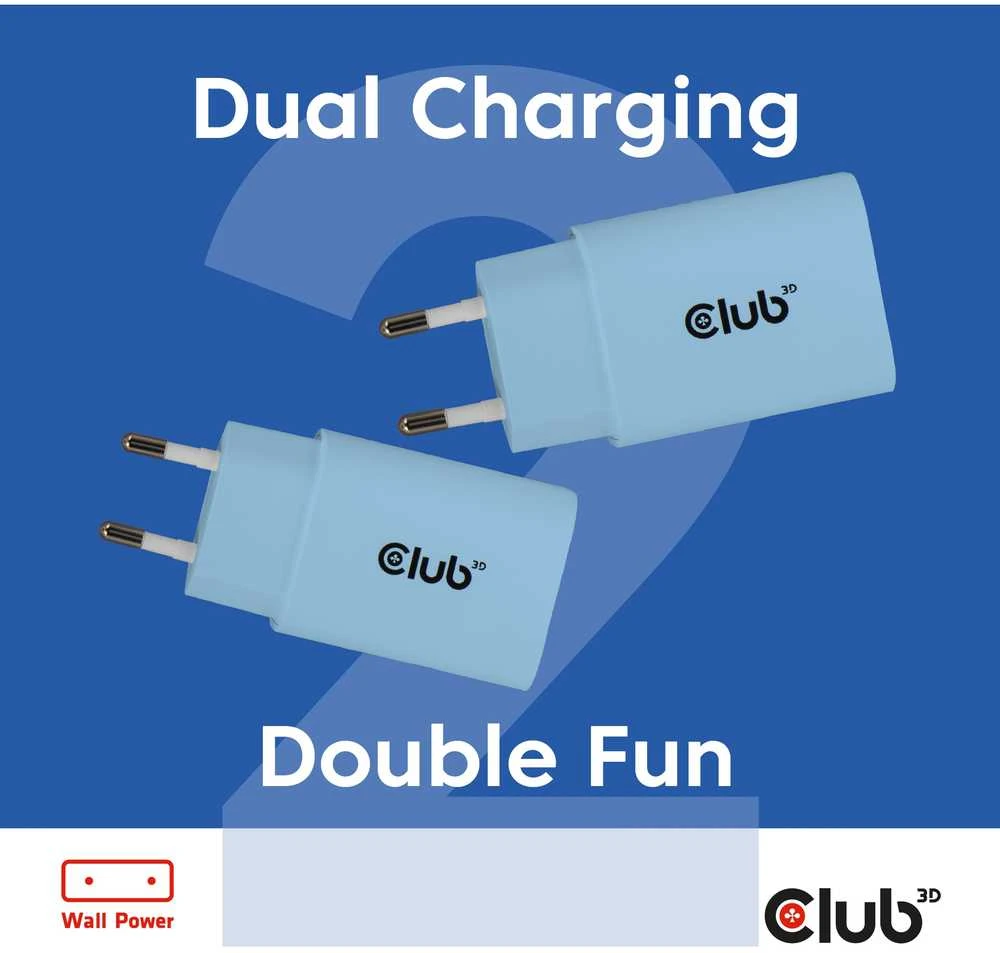 Nešiojamojo kompiuterio maitinimo adapteris Club 3D 30 W, 2 A, 15 V (CAC-3022)