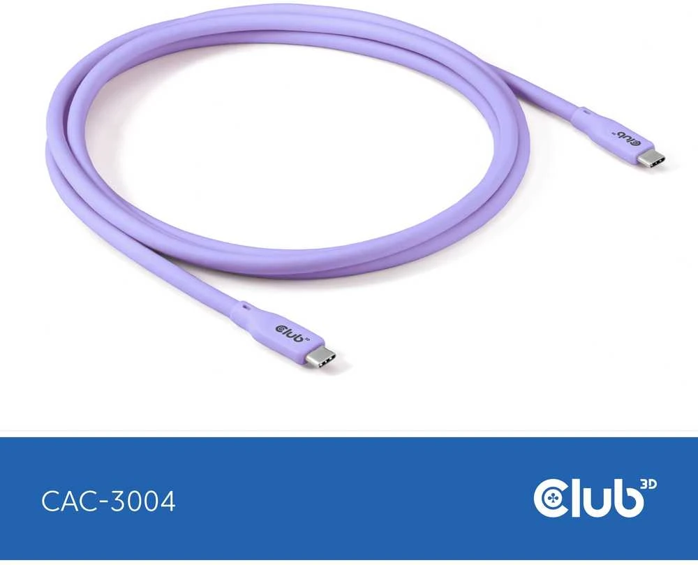 Club 3D CLUB3D CAC-3004 kabelis USB USB4 Gen 2x2 2 m USB C Violetinis